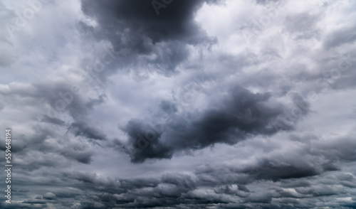 dark storm clouds with background,Dark clouds before a thunder-storm.