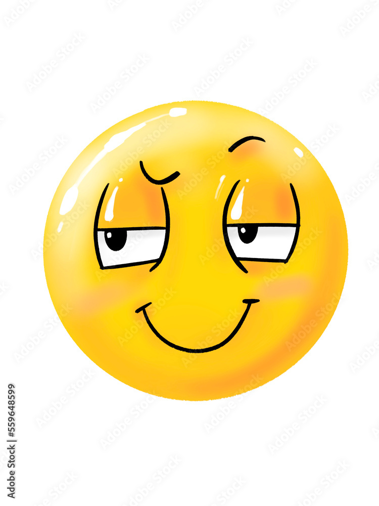 round cartoon face and various shapes show facial expressions and ...