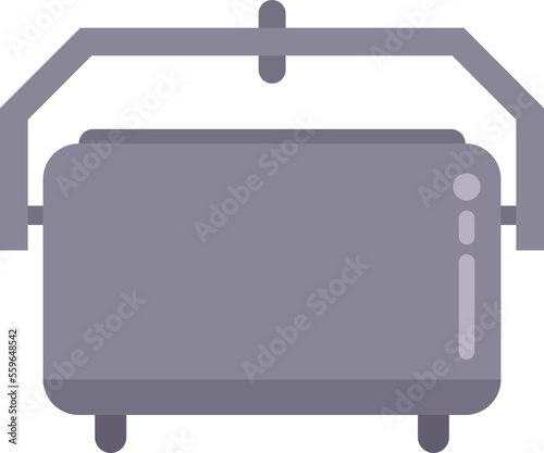 Farm pot icon flat vector. Milk production. Food dairy isolated