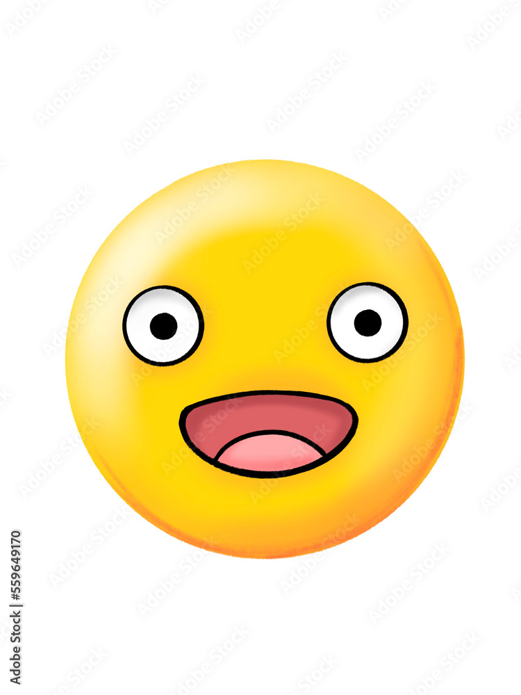 round cartoon face and various shapes show facial expressions and emotions round cartoon face and various shapes show facial expressions and emotions