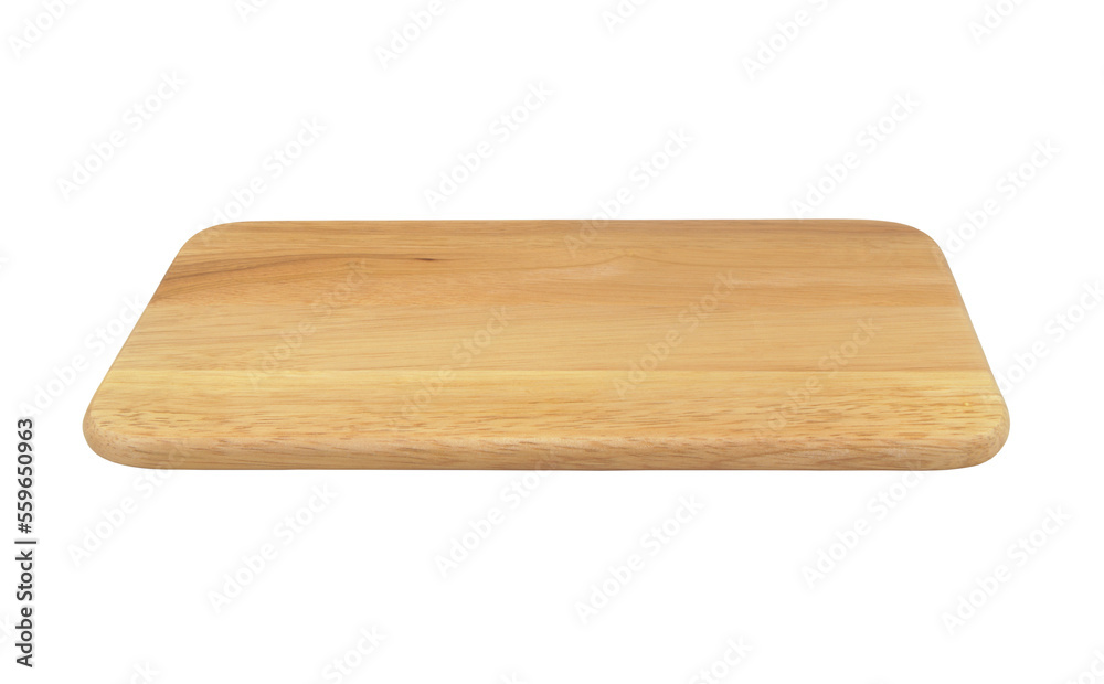 Wooden kitchen board on white background Wooden kitchen board on white background