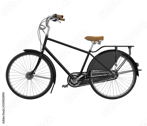 Fototapeta Naklejka Na Ścianę i Meble -  Bicycle isolated on white background. 3D render