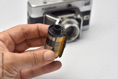 COLOR AND BLACK AND WHITE ROLLS OF PHOTOGRAPHIC FILM