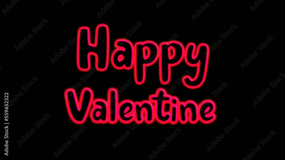 Colorful animation neon light text happy Valentine Ultra HD Background for TV promos,screen saver,business marketing,website display,holidays valentine day and various functions Colorful animation neon light text happy Valentine Ultra HD Background for TV promos,screen saver,business marketing,website display,holidays valentine day and various functions