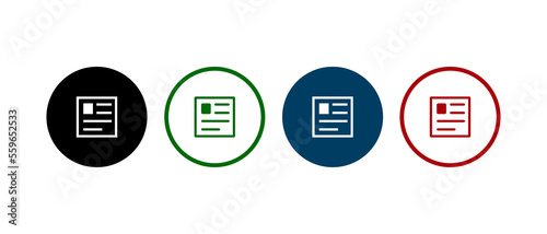 Internet website or webpage on web browser window icon with flat style - stock vector.
