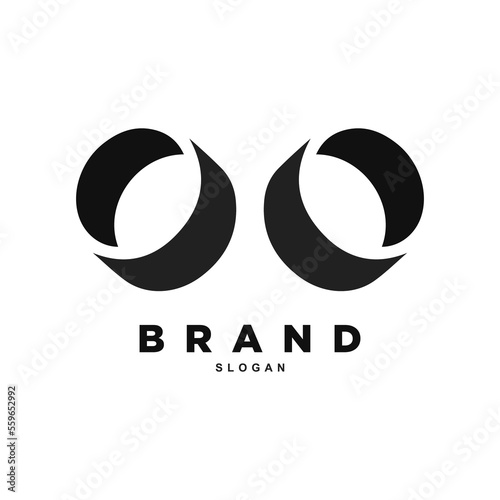 Letter double o or 0 logo design for your brand or business