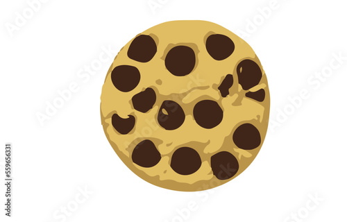 silhouette chocolate chip cookie