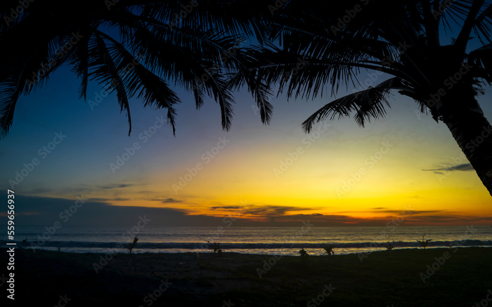 Fototapeta premium sunset on the beach