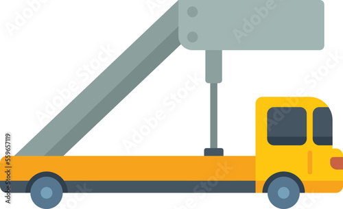Airplane trap icon flat vector. Airport flight. Plane travel isolated