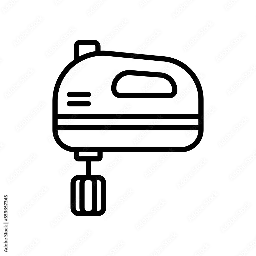 hand mixer icon vector design template in white background hand mixer icon vector design template in white background