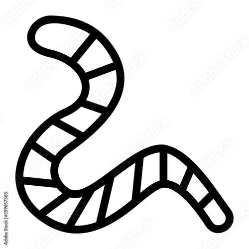 worm line icon