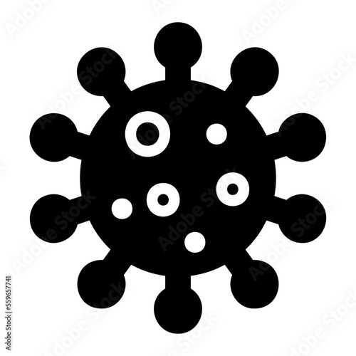coronavirus glyph icon