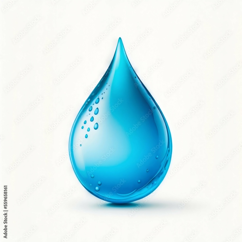 Water drop isolated on white background Water drop isolated on white background