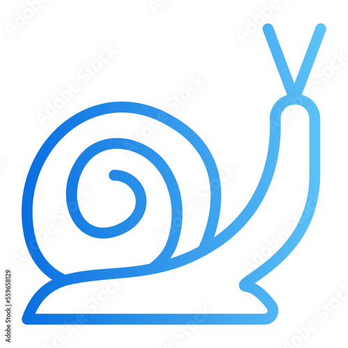 snail gradient icon
