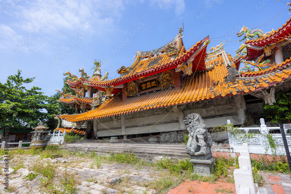 Fototapeta premium Jiji Wuchang Temple Earthquake Museum in Nantou of Taiwan