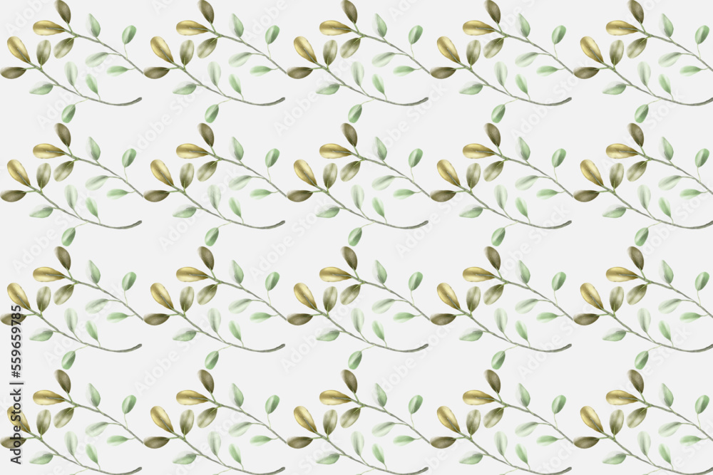 Vector abstract seamless beautiful floral leaves pattern flat background Vector abstract seamless beautiful floral leaves pattern flat background