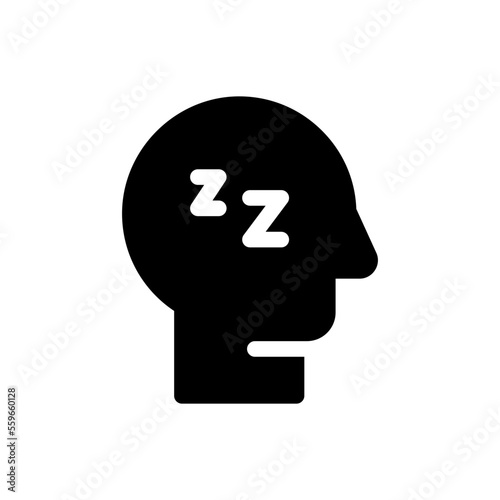 sleep glyph icon