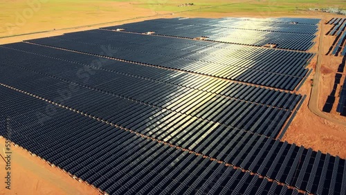 Solar farm in Arizona: A bird's eye view
