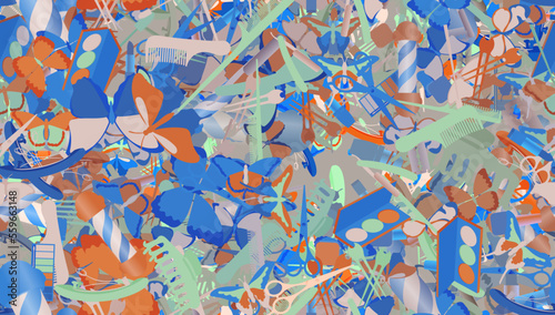 Background pattern abstract design texture. Seamless. Theme is about background, cosmetics, salon, silhouette, powder, decoration, exotic, beautiful, tropical, Butterfly, design, drawing