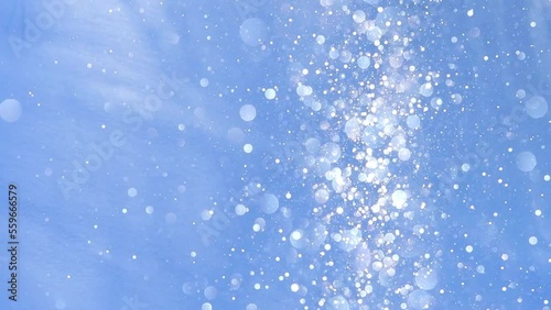 雪原に舞うダイヤモンドダスト