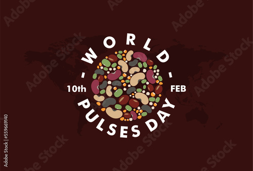 round world pulses day banner template