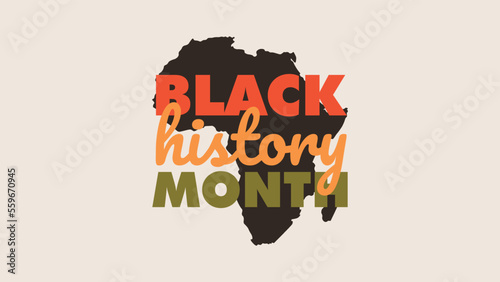 black history month design banner social media