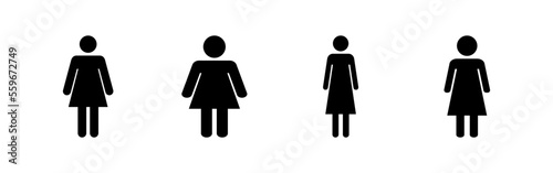 Female icon vector for web and mobile app. woman sign and symbol