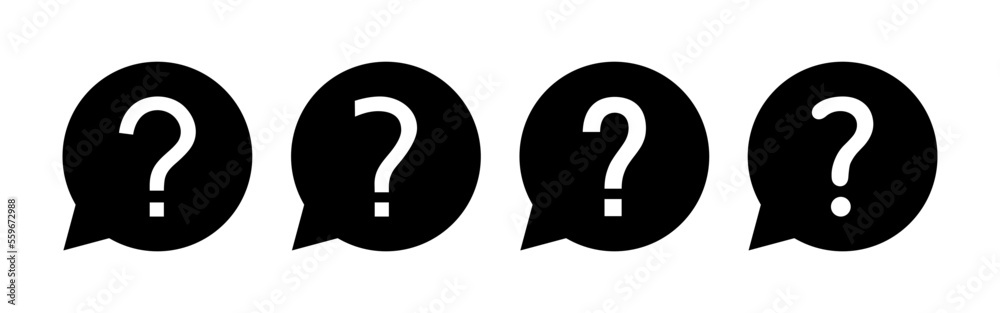 Question icon vector for web and mobile app. question mark sign and symbol Question icon vector for web and mobile app. question mark sign and symbol
