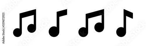 Music icon vector for web and mobile app. note music sign and symbol