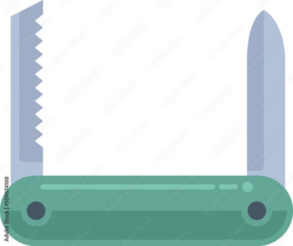 Army tool icon flat vector. Knife multitool. Swiss pocket isolated Army tool icon flat vector. Knife multitool. Swiss pocket isolated