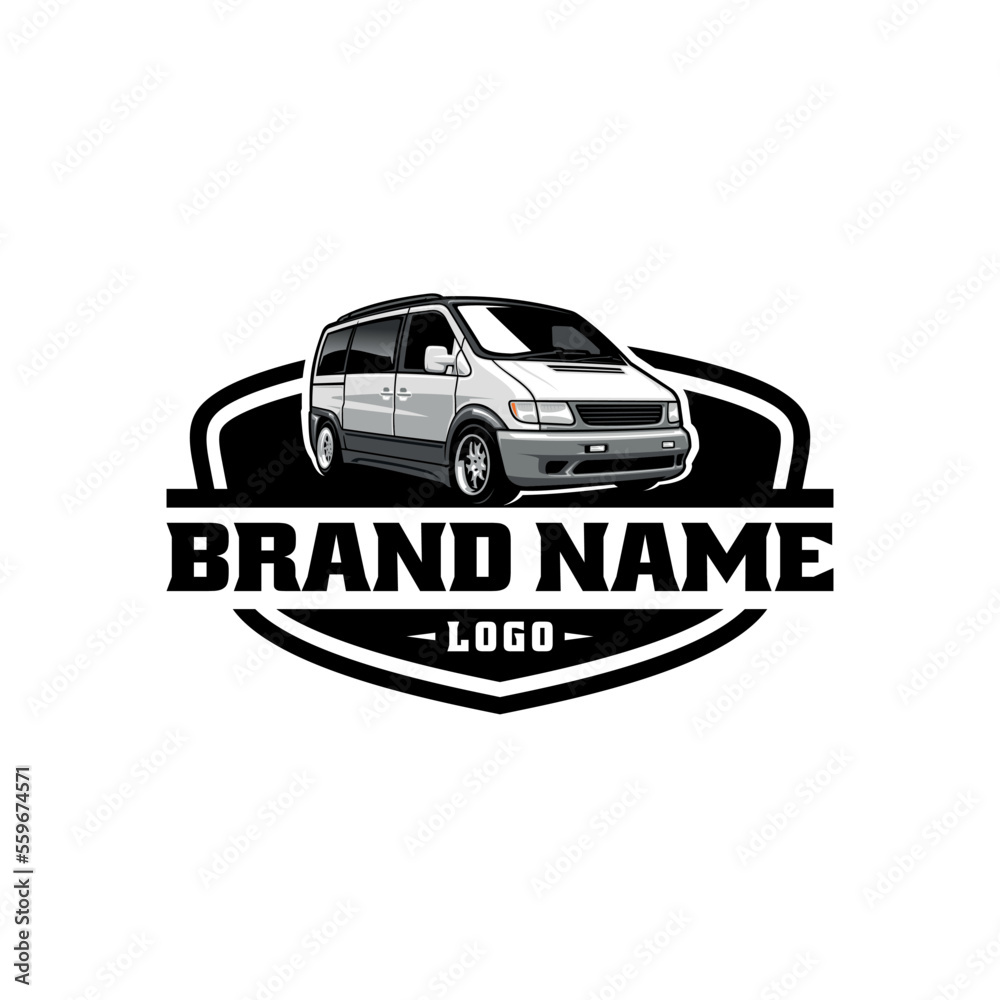 car illustration logo vector isolated