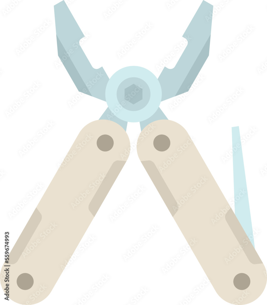 Business multitool icon flat vector. Army knife. Swiss tool isolated Business multitool icon flat vector. Army knife. Swiss tool isolated