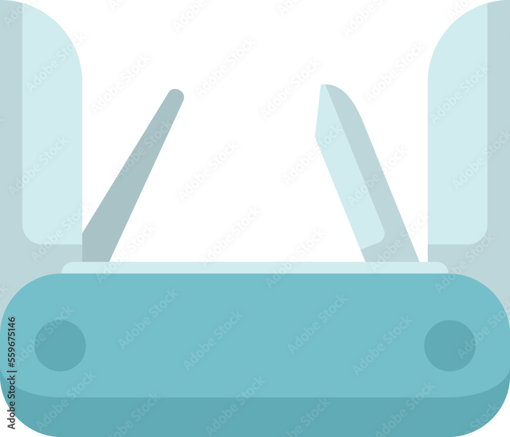 Obraz premium Multitool instrument icon flat vector. Tool knife. Blade kit isolated