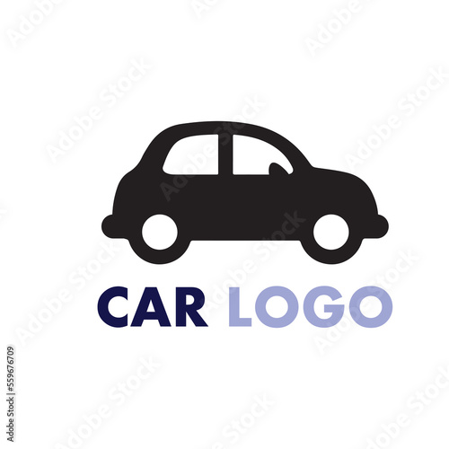 Auto car logo design with concept sports car vehicle icon silhouette.Vector illustration design template.