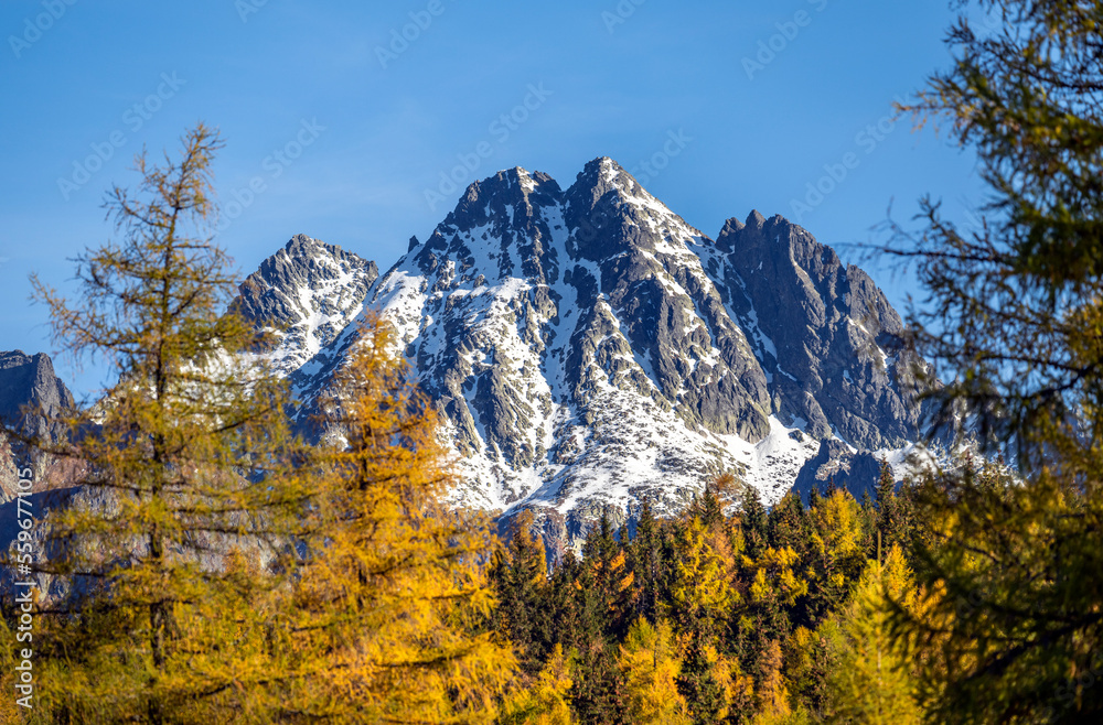 Autumn landscpae in the mountains