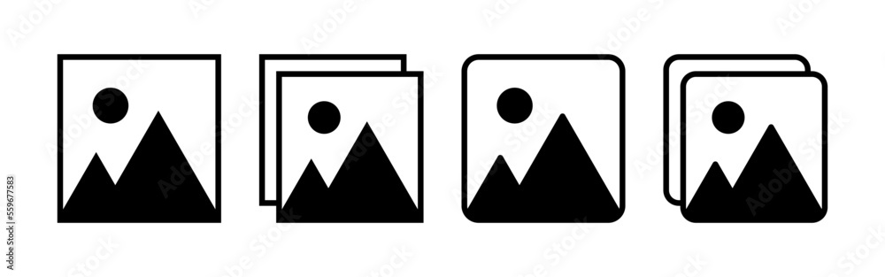 Picture icon vector for web and mobile app. photo gallery sign and symbol. image icon Picture icon vector for web and mobile app. photo gallery sign and symbol. image icon
