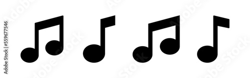 Music icon vector for web and mobile app. note music sign and symbol