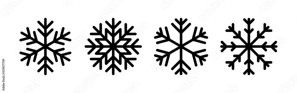 Snow icon vector for web and mobile app. snowflake sign and symbol Snow icon vector for web and mobile app. snowflake sign and symbol