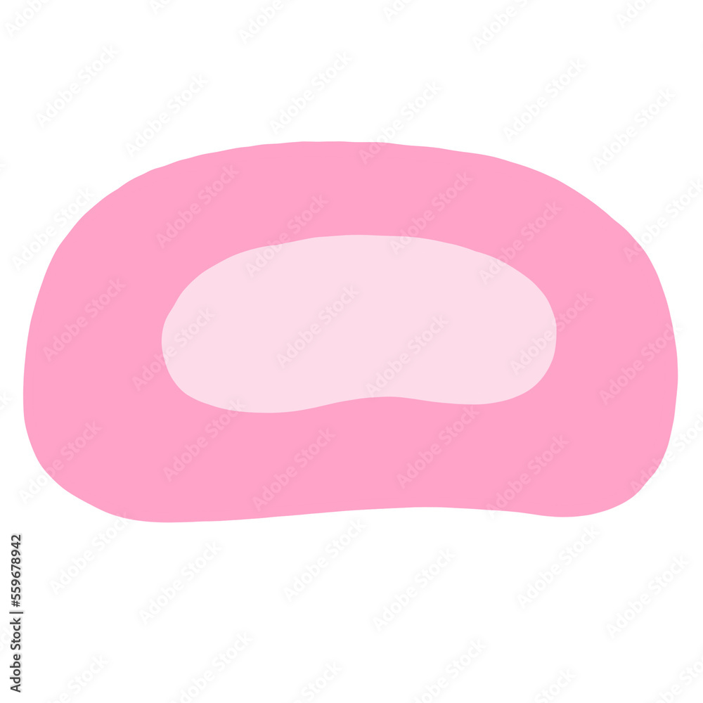 Paint brusn cartoon cute abstract clipart.