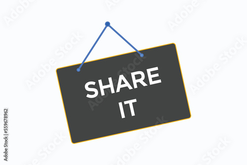 share it button vectors.sign label speech bubble share it