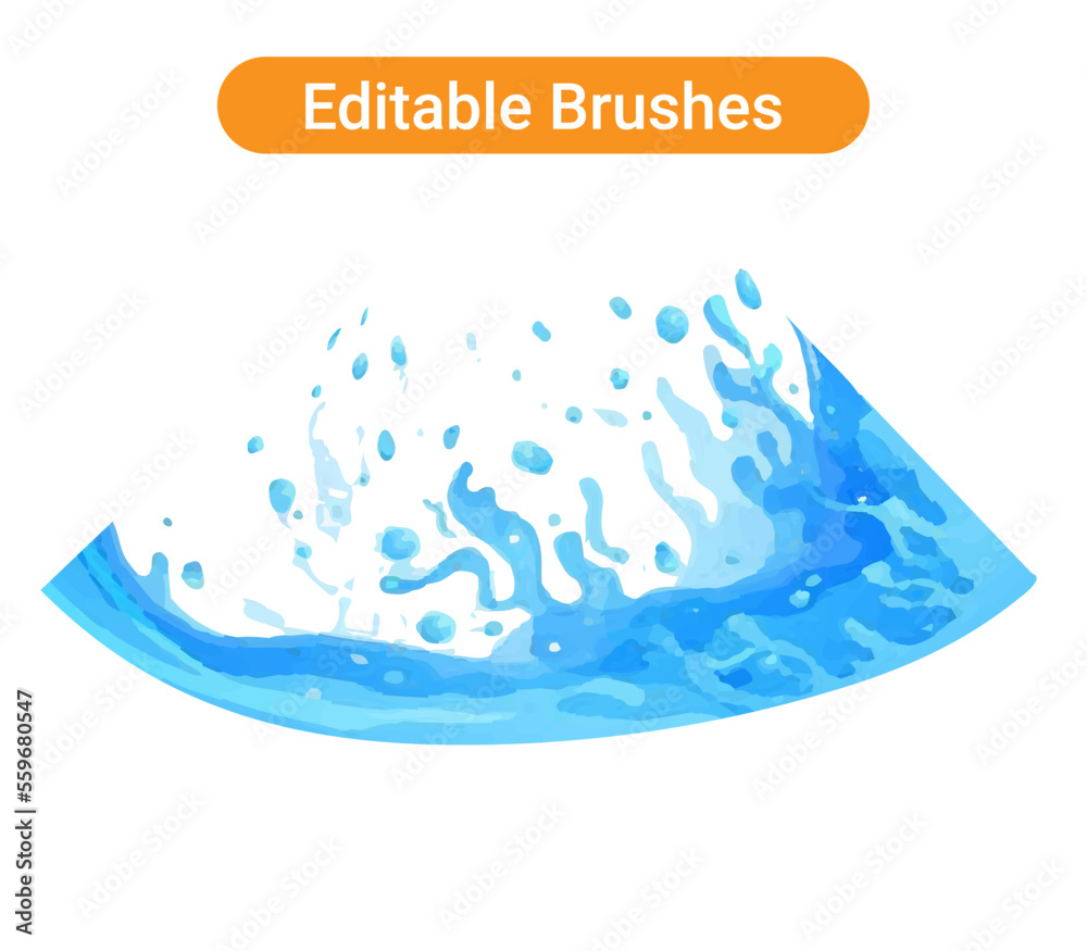 background with water drops and splashes