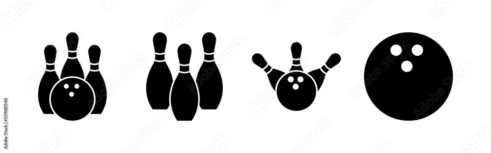 Bowling icon vector for web and mobile app. bowling ball and pin sign and symbol. Bowling icon vector for web and mobile app. bowling ball and pin sign and symbol.