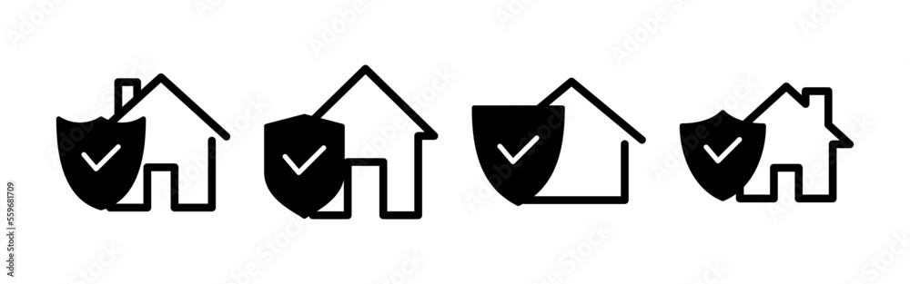 home insurance icon vector for web and mobile app. home protection sign and symbol home insurance icon vector for web and mobile app. home protection sign and symbol