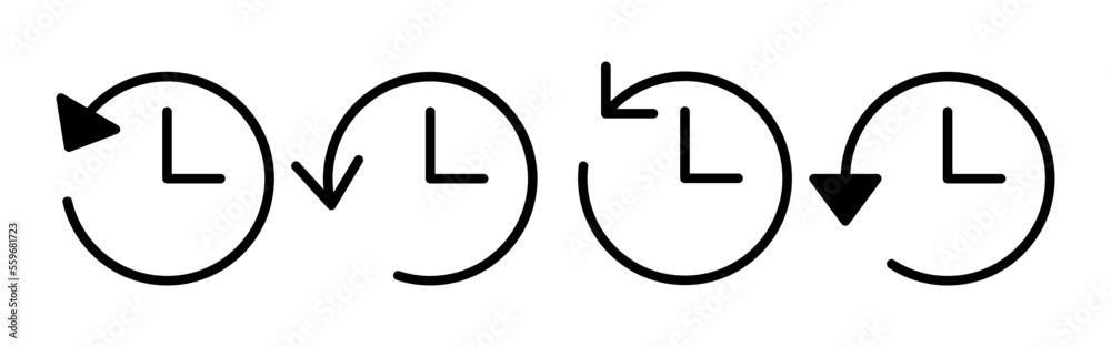 History icon vector for web and mobile app. recent event history sign and symbol History icon vector for web and mobile app. recent event history sign and symbol