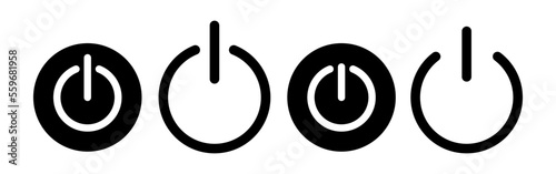 Power icon vector for web and mobile app. Power Switch sign and symbol. Electric power