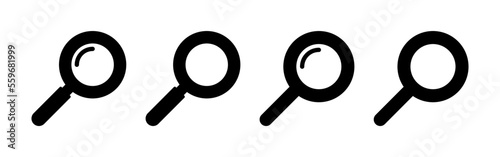 Search icon vector for web and mobile app. search magnifying glass sign and symbol