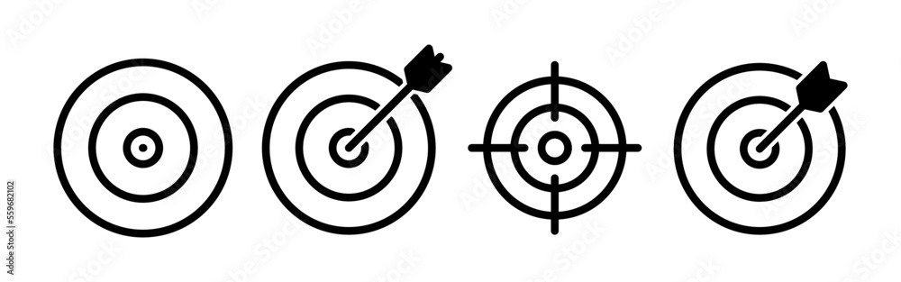 Target icon vector for web and mobile app. goal icon vector. target marketing sign and symbol Target icon vector for web and mobile app. goal icon vector. target marketing sign and symbol