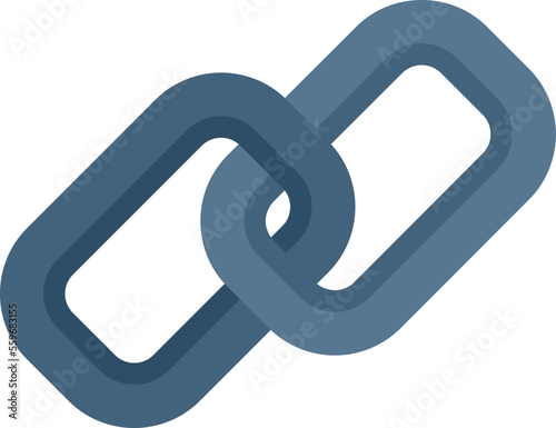 Computer chain icon flat vector. Frame interface. Internet user isolated