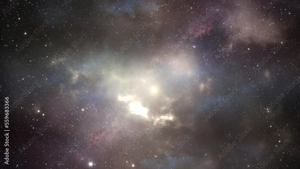 the universe is filled with bright stars and yellow nebulae. the universe is filled with bright stars and yellow nebulae.