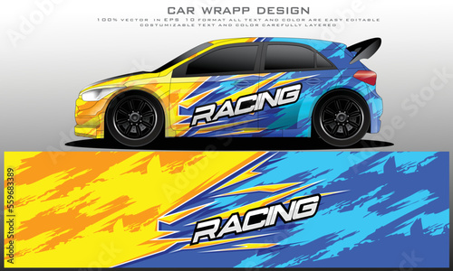 car livery graphic vector. abstract grunge background design for vehicle vinyl wrap and car branding